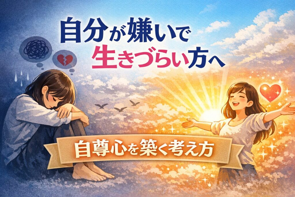 自分が嫌い　生きづらい　アイキャッチ