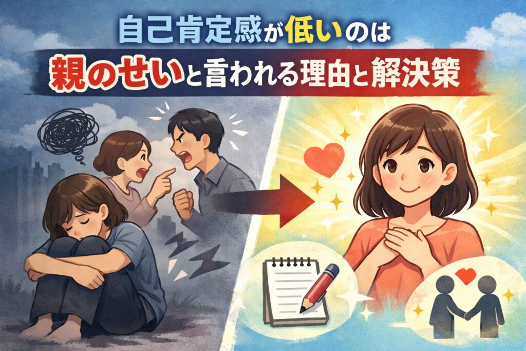 自己肯定感　低い　親のせい