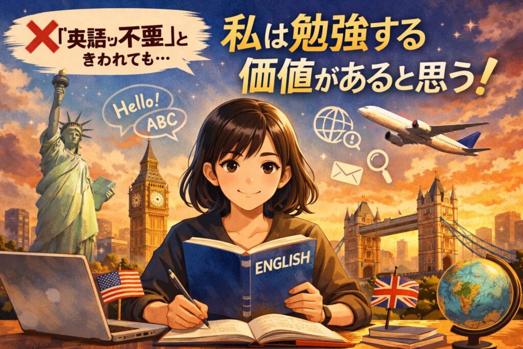 英語不要と言われても私は勉強する価値があると思う